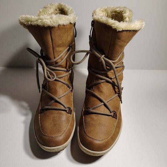 Womens Spring Step Romera Winter Boots Lace Up Ski Hiking Snow Waterproof 9.5 - Picture 3 of 14